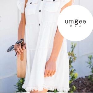 Umgee Snow short sleeve tee dress